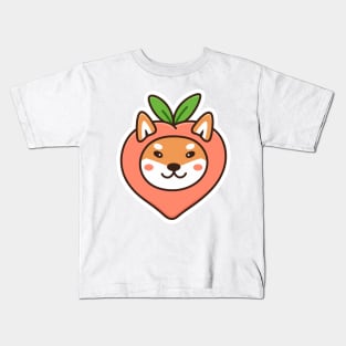 Peach Shiba Inu Kids T-Shirt